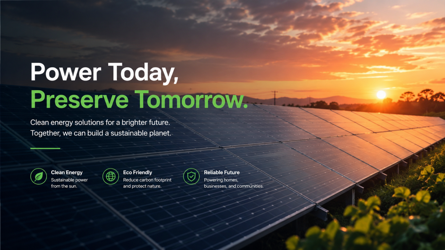 Best Green Energy Solution promo